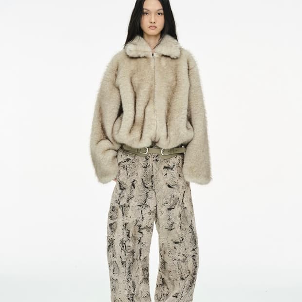 Cerric brushed fur jacket