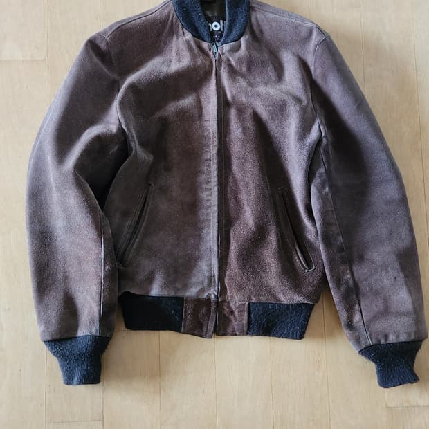 schott 스웨이드자켓 브라운