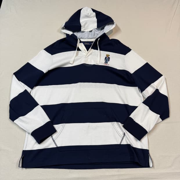 XL) 폴로 랄프로렌 아이코닉 폴로베어 후드티 신형 큐알탭