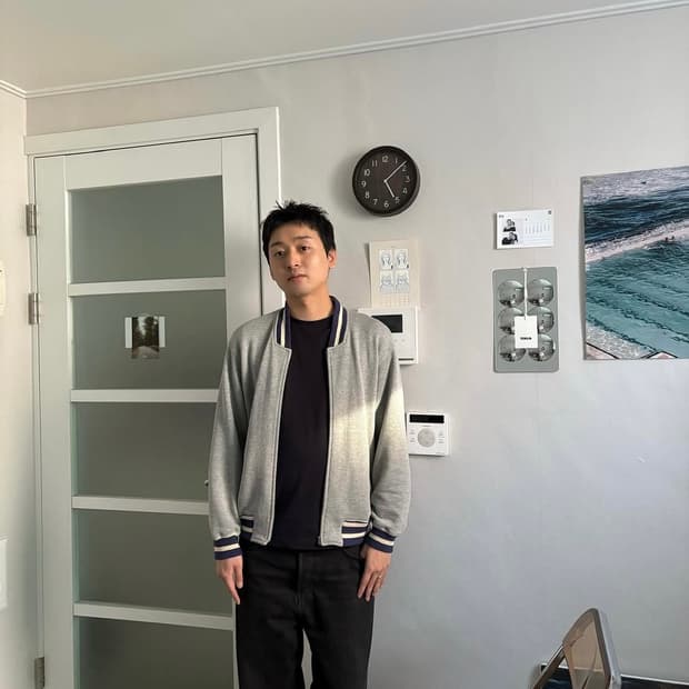 꼼데가릉송 옴므 플러스 저지 블루종