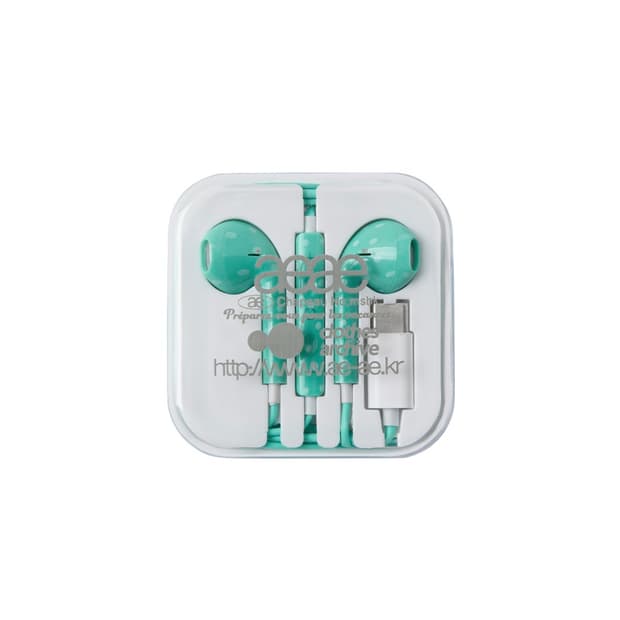 aeae 커스텀 이어폰 USB-C타입 민트 새상품