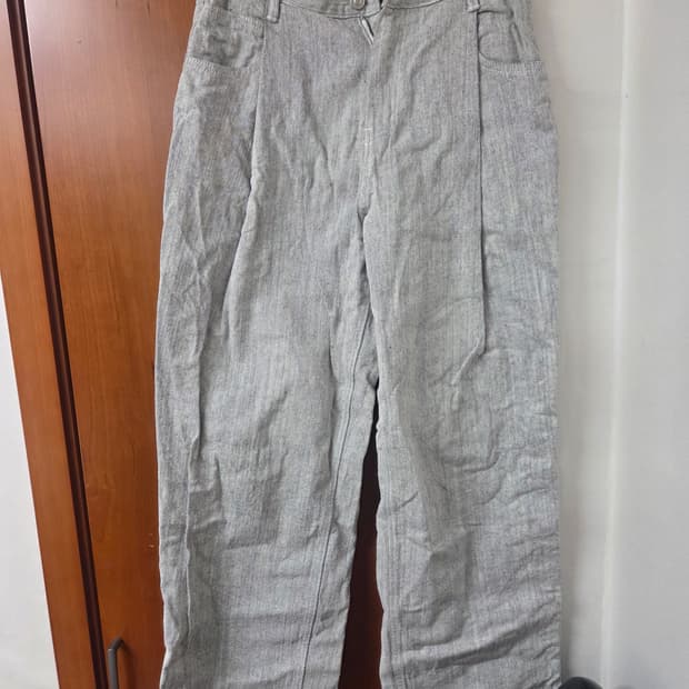 Begin202 비긴202 원턱 와이드 데님 오레오 1사이즈