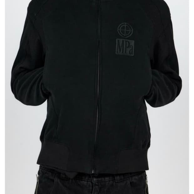 플라스틱 프로덕트 저지 집업 M 블랙 새상품