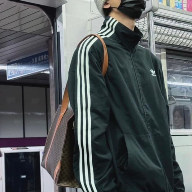 L) 아디다스 락업 트랙탑 블랙