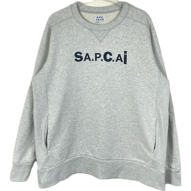 [XL] APCXSACAI 아페쎄X사카이 콜라보 맨투맨 스웻셔츠