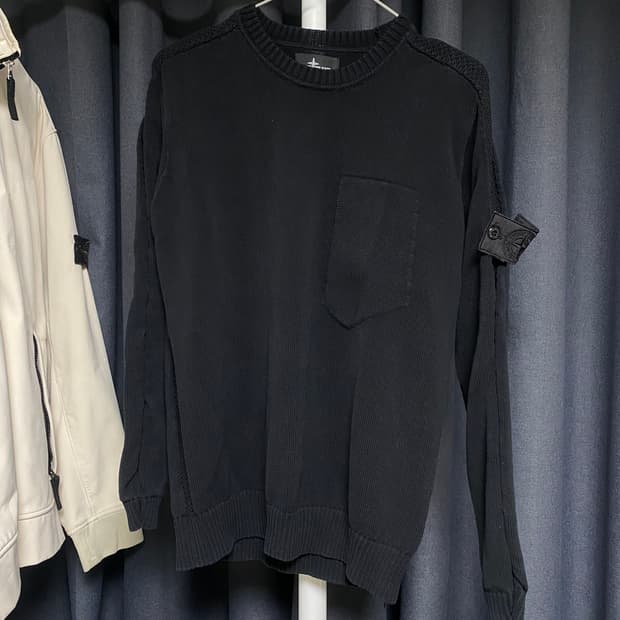 스톤아일랜드 쉐도우프로젝트 20ss 니트 블랙 L