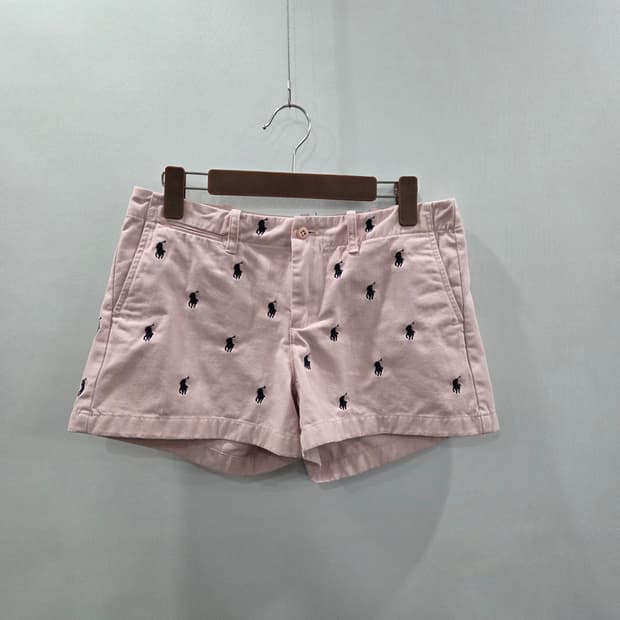 폴로랄프로렌 스포츠 우먼 멀티포니 코튼 쇼츠 연핑크 4