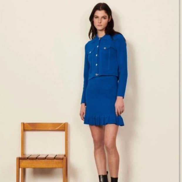 산드로 sandro 니트와플 셋업 새상품 1사이즈💙 아이유 착용