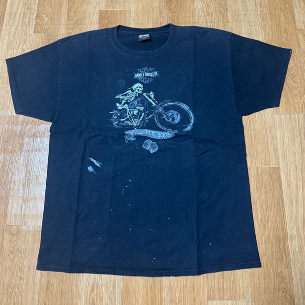 할리데이비슨 티셔츠 블랙