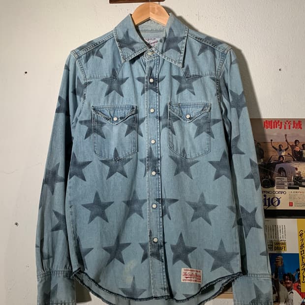 와코마리아 스타 데님 셔츠