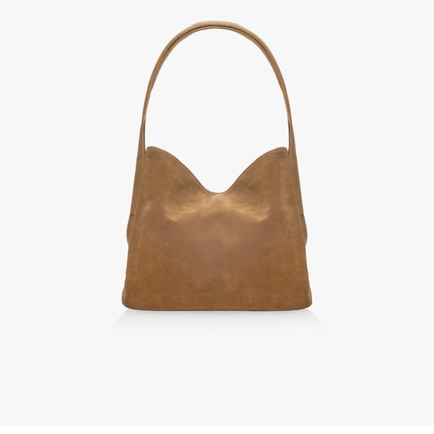 파인드카푸어 모노 버킷백 32 - 스웨이드 카멜