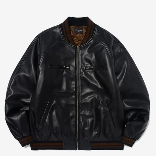 피로x위캔더스 레더자켓 