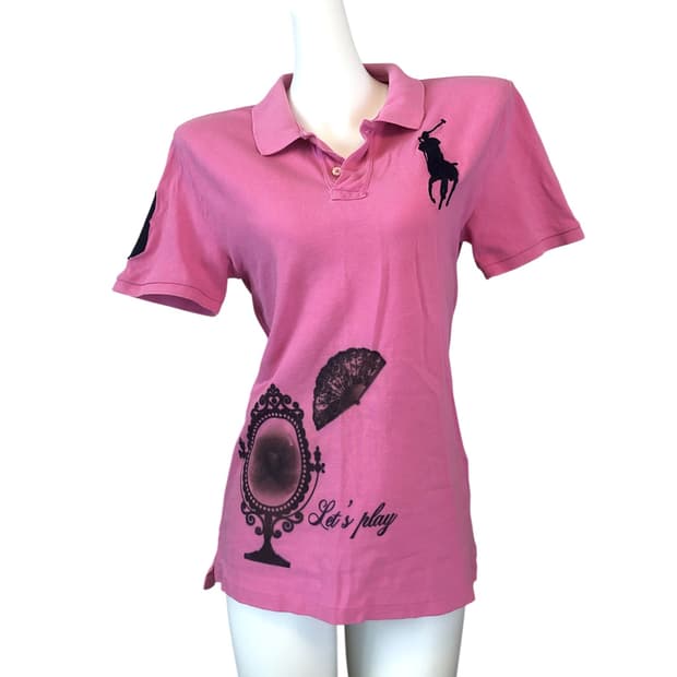 pink polo poodle top