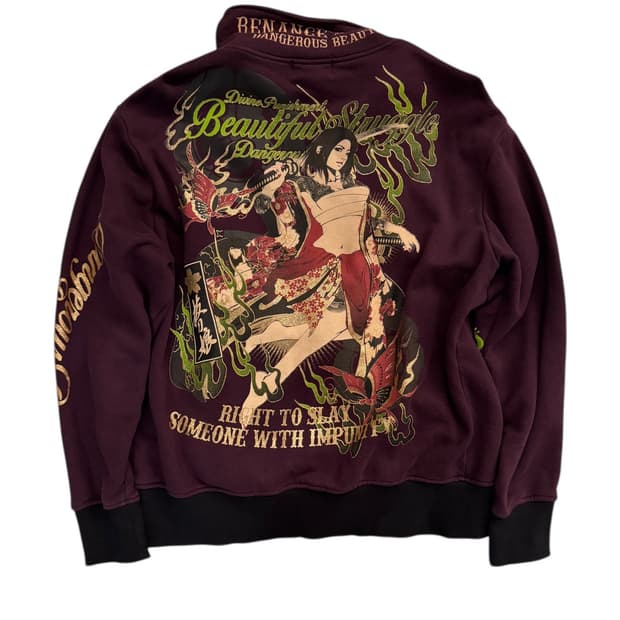 JAPANESE VINTAGE Printed detail jersey