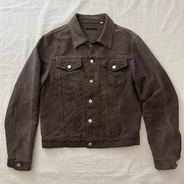 00s 빈티지 헬무트랭 아카이브 3세대 몰스킨 트러커 자켓