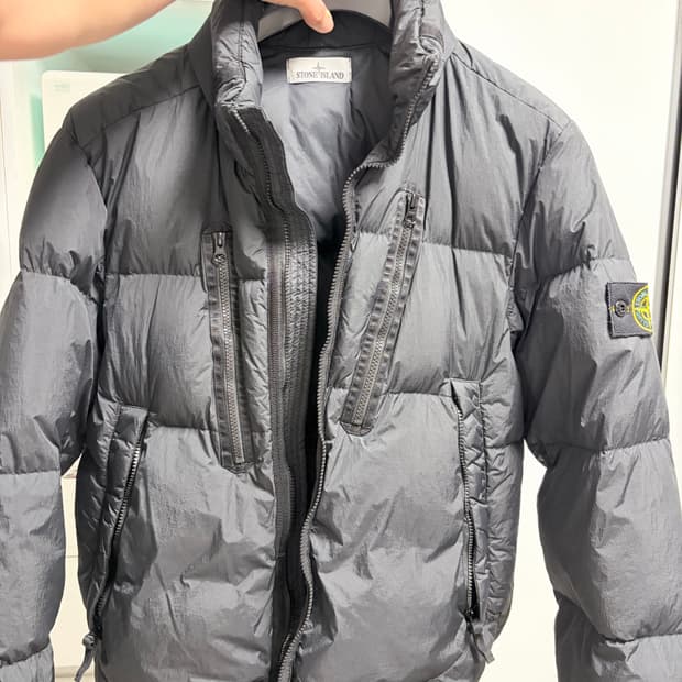 스톤아일랜드 크링클랩스 블랙 100