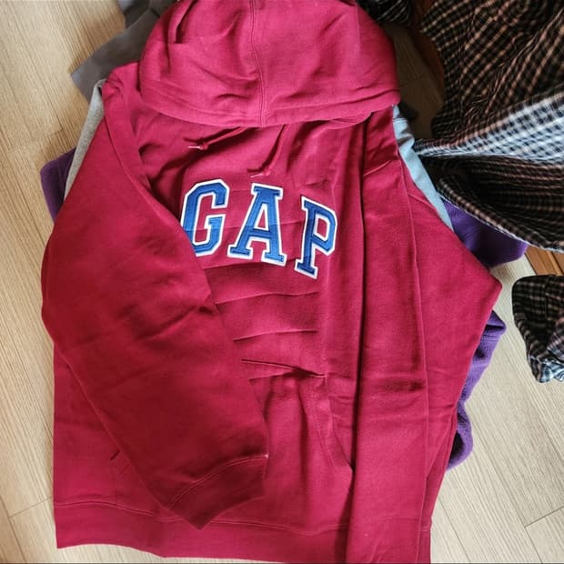 gap 갭 후드티 버건디