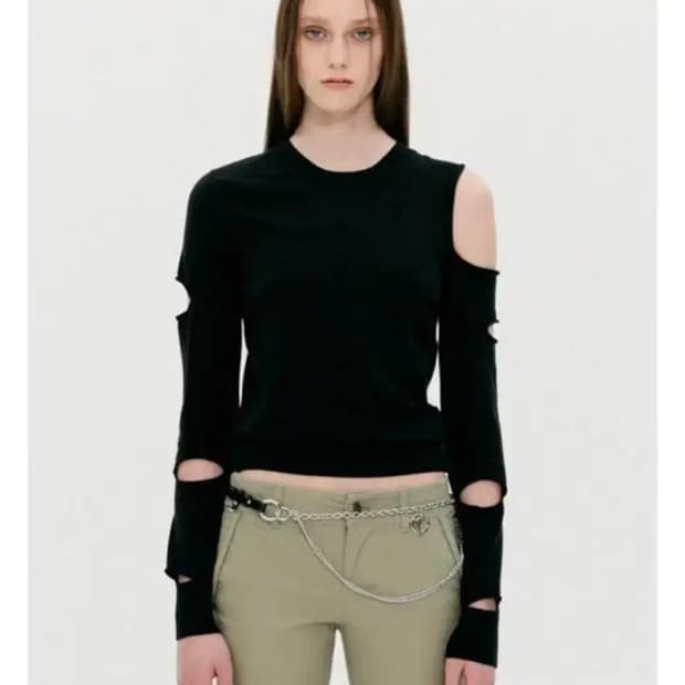 오픈YY(더오픈프로덕트) 컷아웃 스웨터