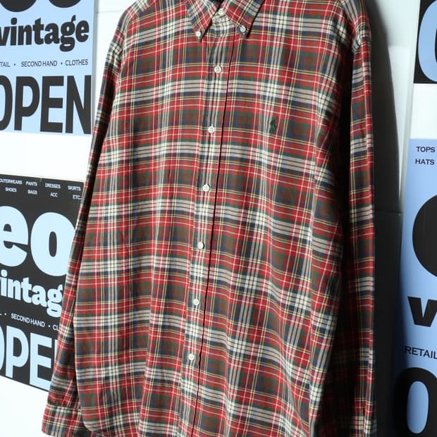 (XL-3XL) 폴로 랄프로렌 셔츠 남방 USA 타탄체크-H31844