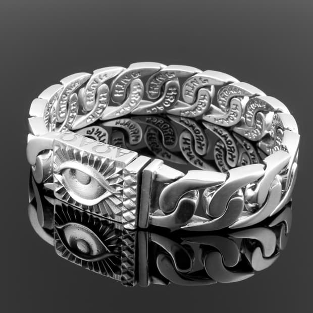 킹크로치 전시안 은팔찌 ALL SEEING EYE BRACELET