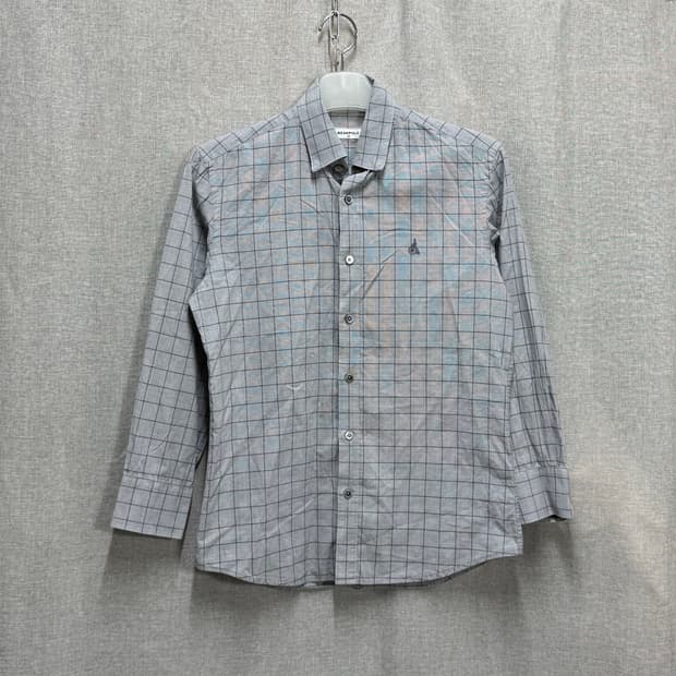 [M] 빈폴 여름용 얇은 체크 긴팔 셔츠 남방