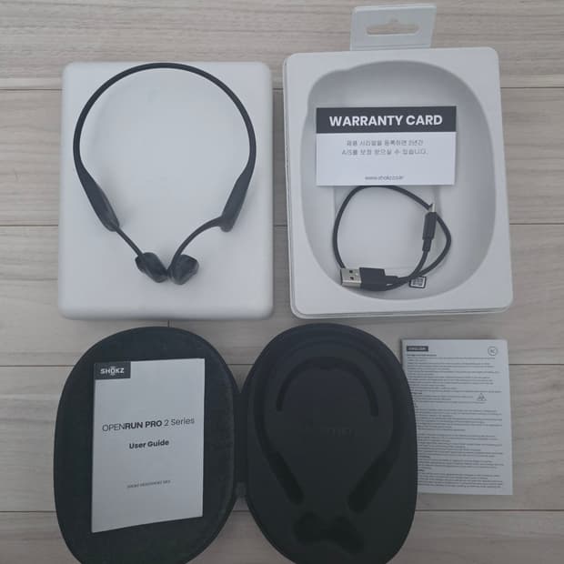 샥즈 오픈런 프로2 골전도 이어폰 블랙 (풀박스)