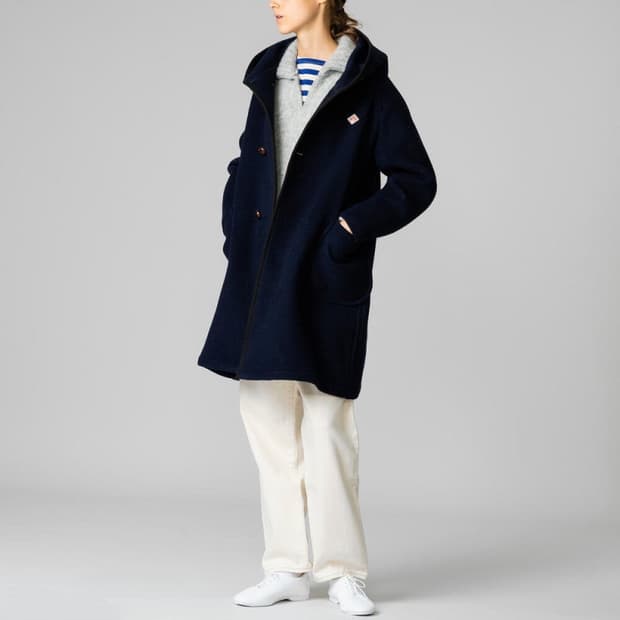 단톤 DANTON 울 후디 코트 WOOL HOODED COAT