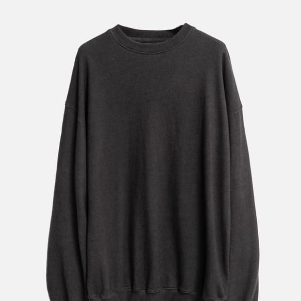 고낙 헤어리 스웻셔츠 빈티지 차콜브라운 3(L)