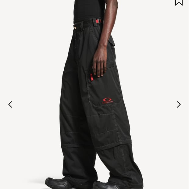 (구매 원해요) 발렌시아가 유틸리티 워크 팬츠 블랙