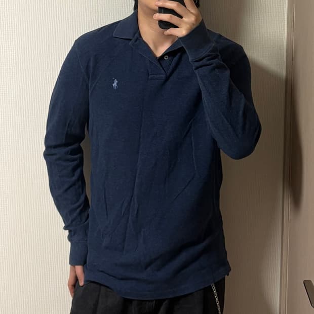 정품 폴로 랄프로렌 네이비 긴팔 폴로티 롱슬리브 카라티