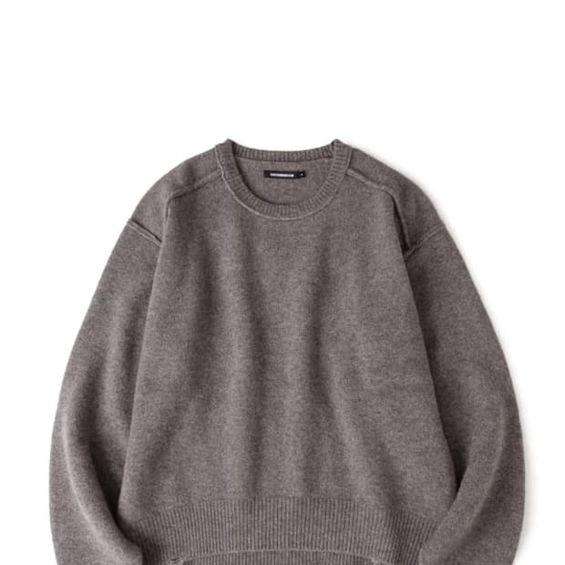 해칭룸 Reverse Damage Sweater Dusty Grey