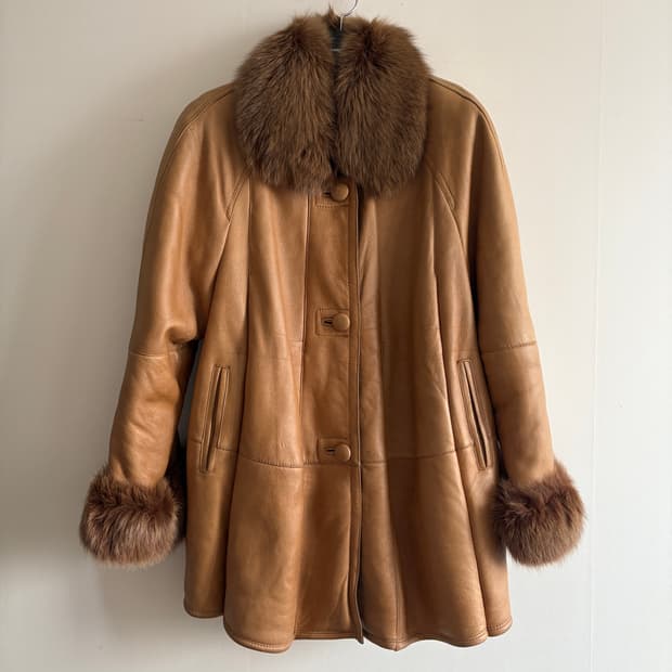 리얼 양털 무스탕 