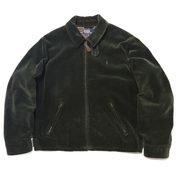 폴로 랄프로렌 코듀로이 스윙톱 블루종 자켓 카키올리브