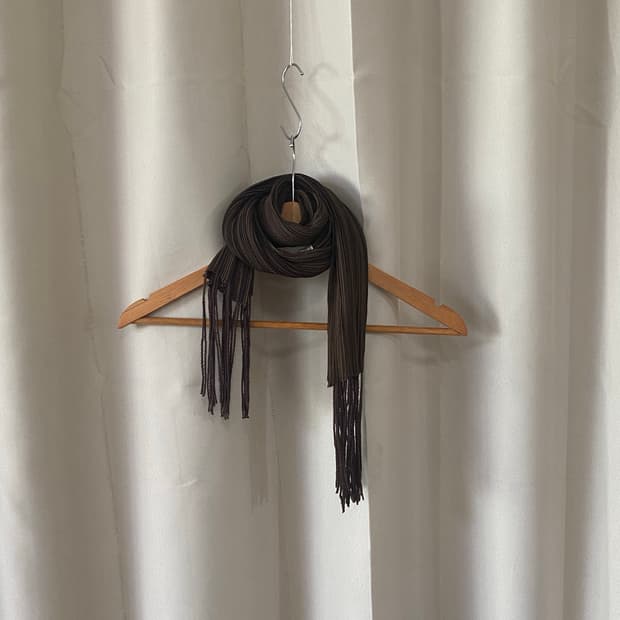 플리츠 플리즈 머플러