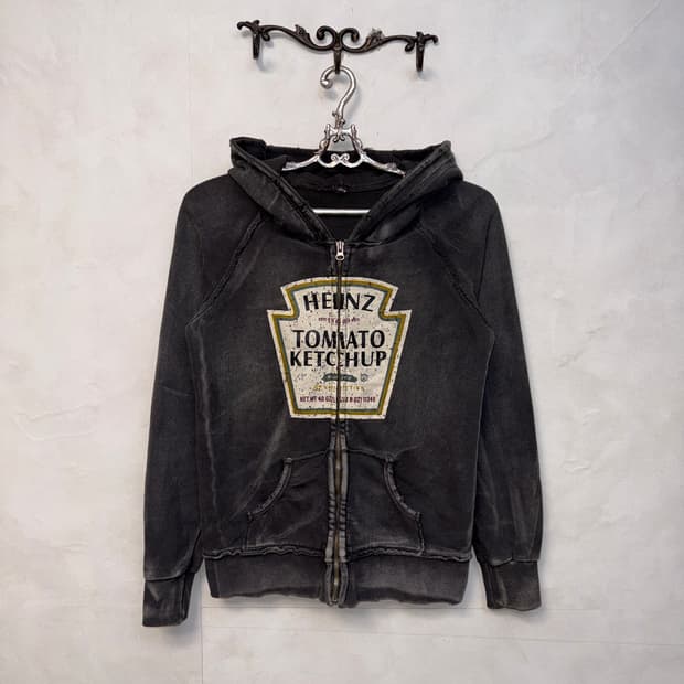 Washing charcoal heinz ketchup 후드집업