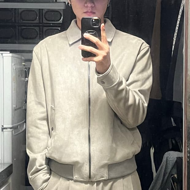 자라 셋업 블루종 상의 XL 하의 L