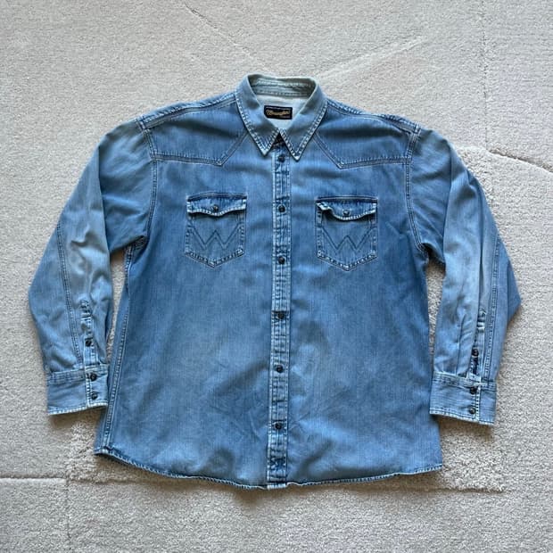 랭글러 웨스턴 데님 셔츠