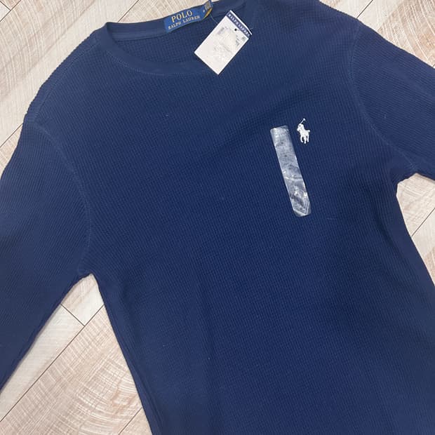 폴로 와플 맨투맨 M