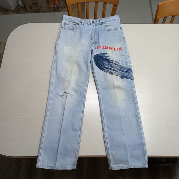 33 93's 리바이스515-0217 일자진 연청 커스텀 33-438