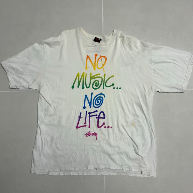 2010 Stussy X Tower records 티셔츠