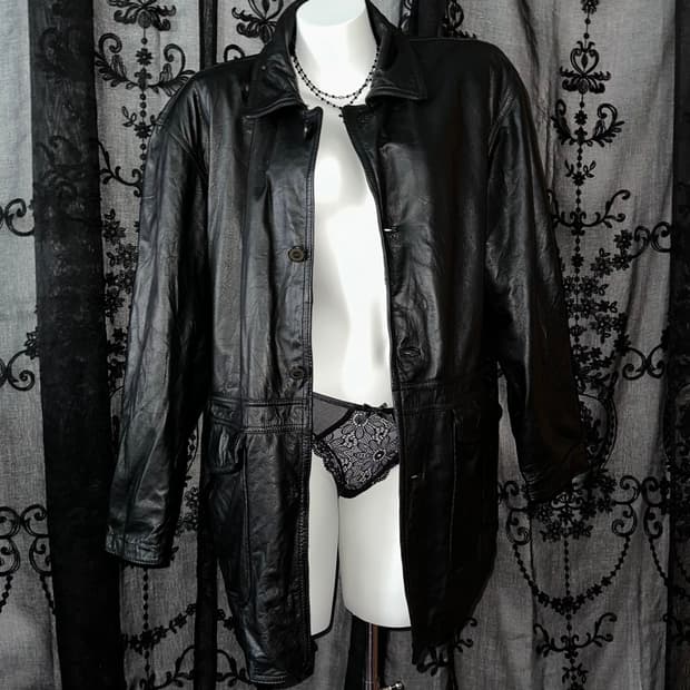 sheepskin black jacket