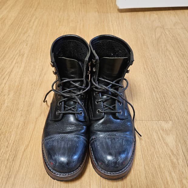 호킨스 소가죽 블랙 워커 부츠