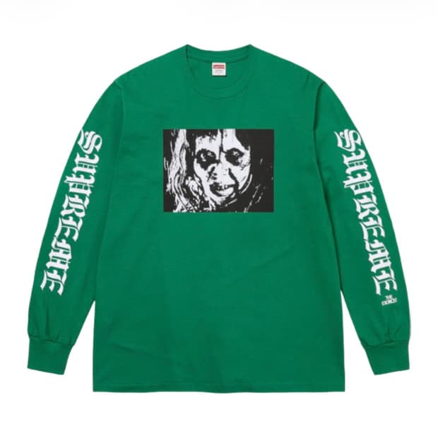 슈프림 더 엑소시스트 마더 롱슬리브 티셔츠 라이트 파인 - 25FW
