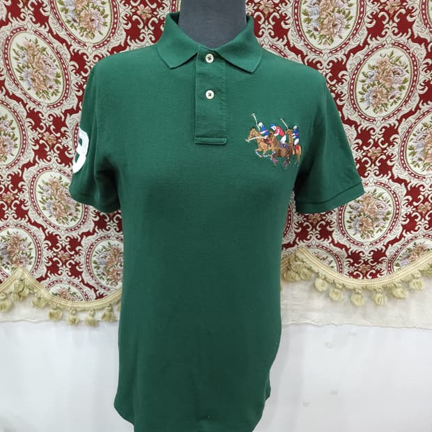 폴로 랄프로렌 그린 트리플 빅포니 반팔 pk 카라티

