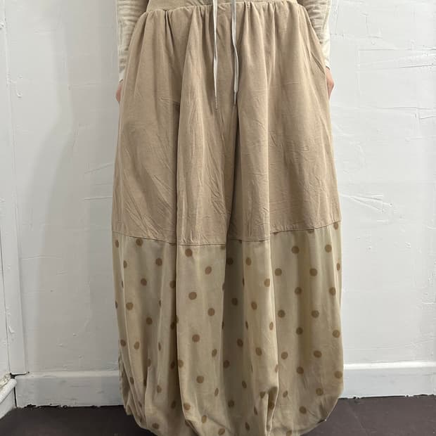 dot design puff skirt