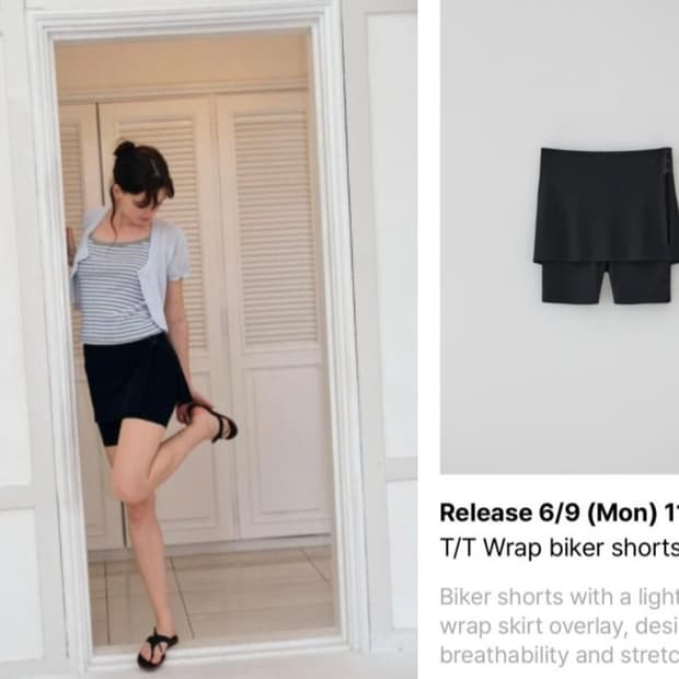 구해요 T/T Wrap biker shorts