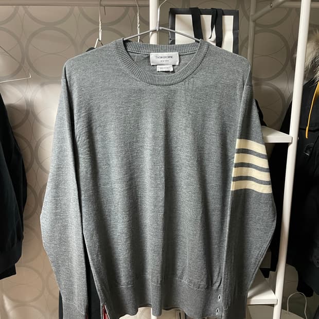 톰브라운 메리노울 니트 그레이 3사이즈