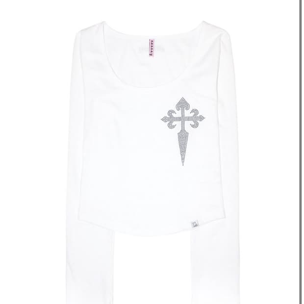 eessay 에세이 세라픽 티셔츠 화이트