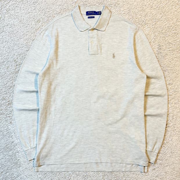 폴로 랄프로렌 신형 베이지포니 PK 긴팔 카라티 오트밀