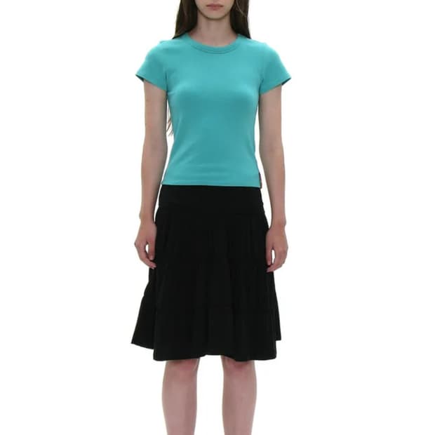 파르티멘토 PWC 저지 셔링 티어드 미디 스커트